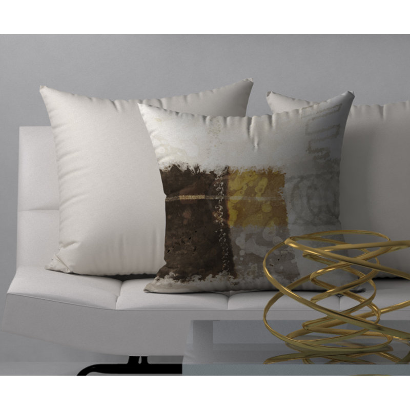 Abstract Reversible Throw Pillow, 20"x20"