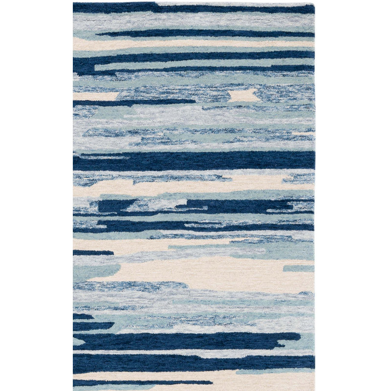 Tapis en coton / ivoire Jhenifer, Rectangle 8 pi x 10 pi
