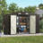 10 Ft. W X 10 Ft. D Outdoor Metal Storage Shed With Metal Base Frame Kit