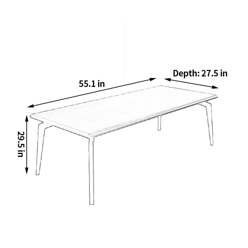 Swaine, H 29,5 po x L 55,1 po x l 27,5 po