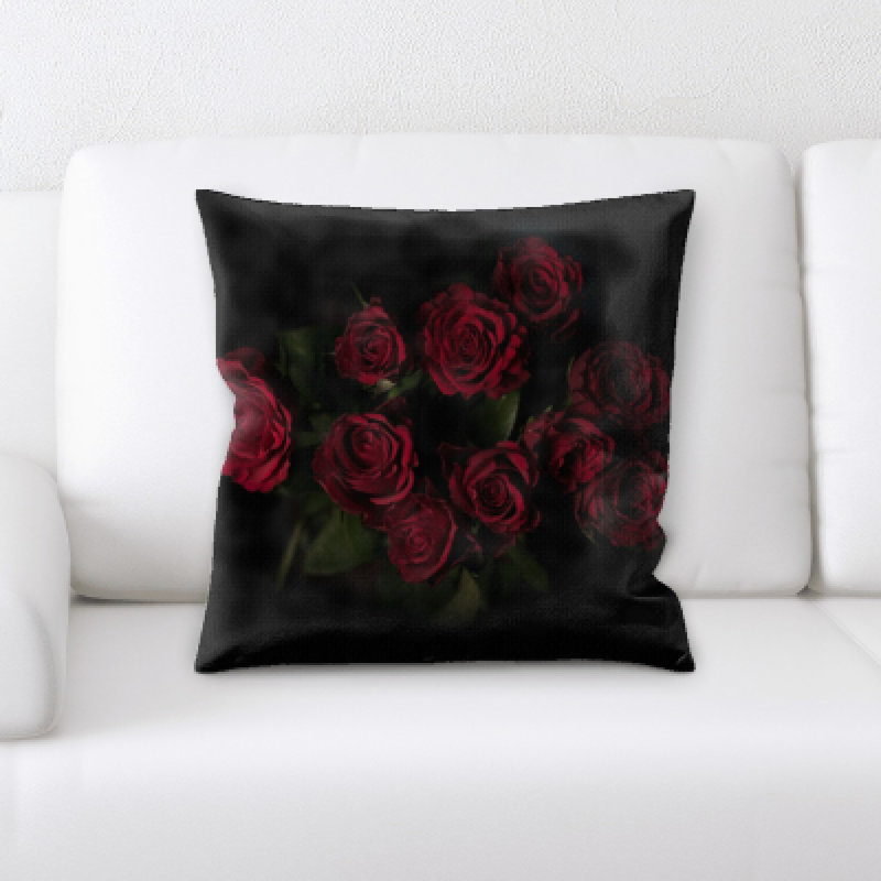 Coussin décoratif fleurs