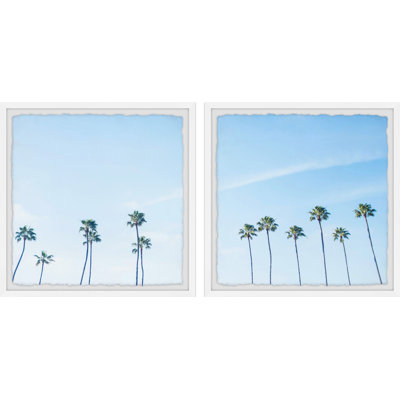 Ciel bleu et palmiers Diptych