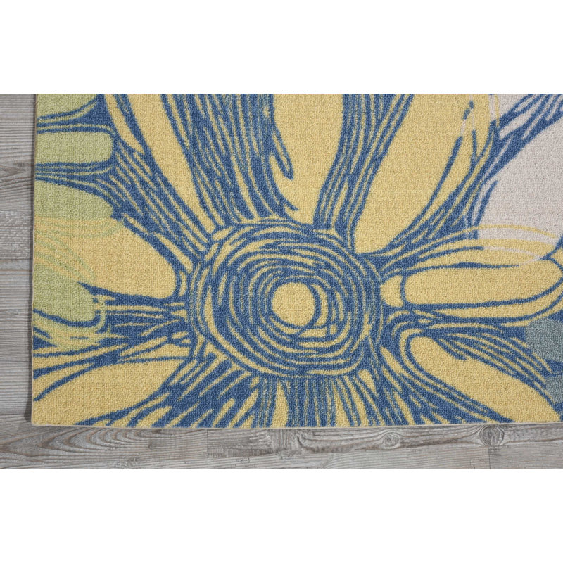 Danecia Floral Indoor Rug, Square 6'6"