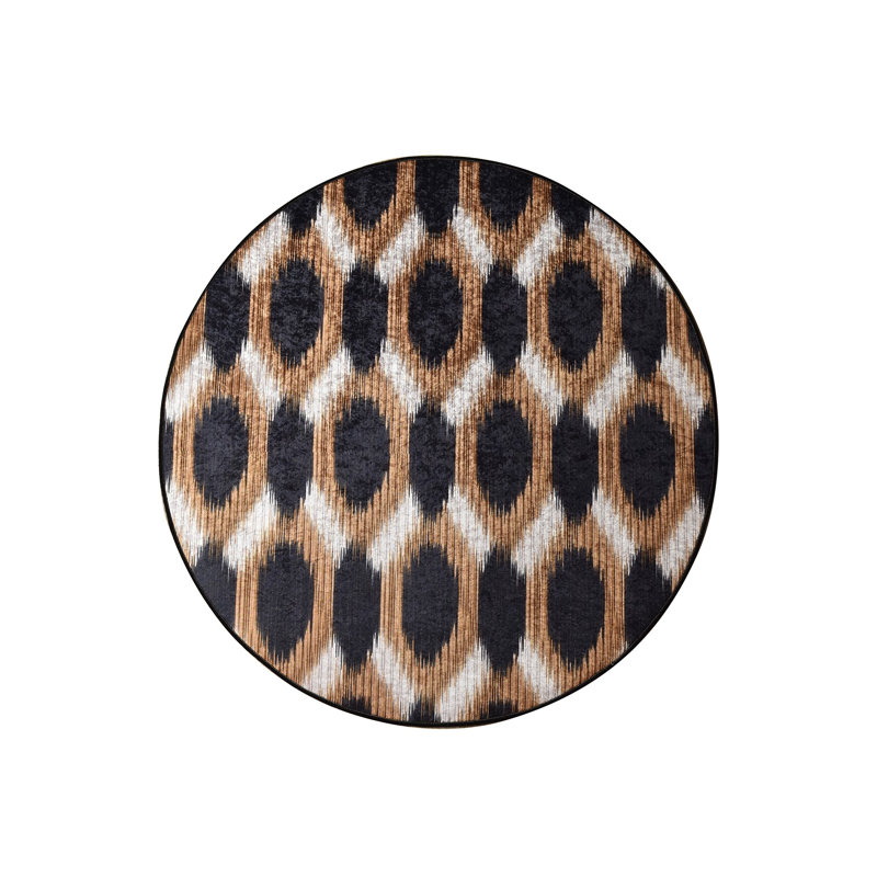 Tapis antibactérien antidérapant 100% polyester 39,4 po x 39,4 po, hauteur de poils de 0,16 po | Lavable à la machine, poids lourd 1,54 lb / m² | Parfait pour le salon, la chambre à coucher et la salle de jeux, facile d'entretien et durable