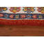 Tapis oriental géométrique Kazak noué à la main 4 x 6