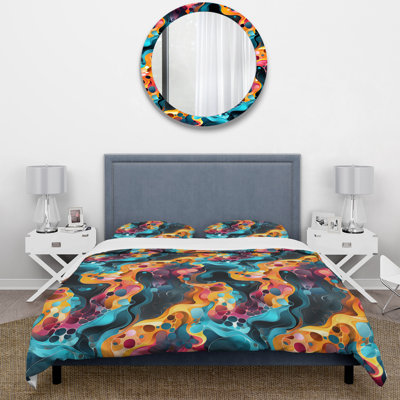 Ensemble de housse de couette multicolore Popart Playful Matrix V
