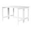White Rectangular Drop Leaf Dining Table, Style, Suitable For 4 In Room Table With Leaf, Design, Seats Kitchen Or