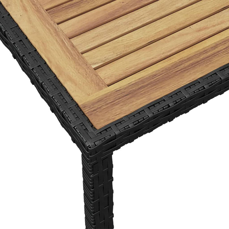 Zakare Rectangular Solid Wood Outdoor Dining Table - 123 cm W 60 cm D