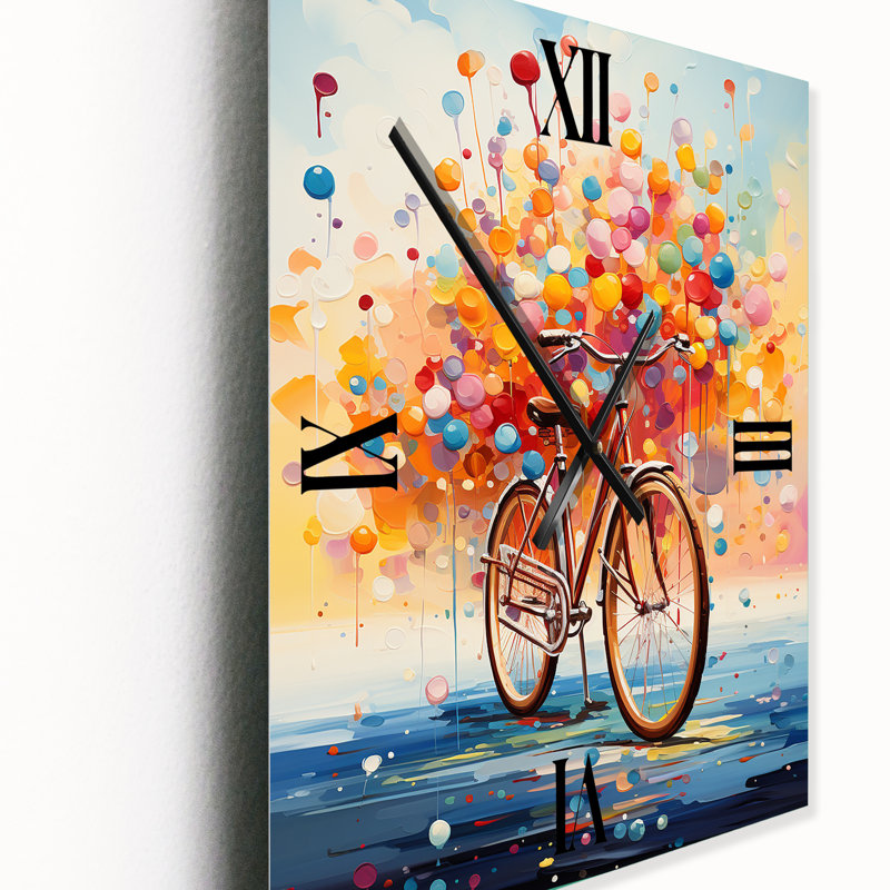 Ilja - Horloge murale vélo, H 28 po x l 12 po x P 1 po