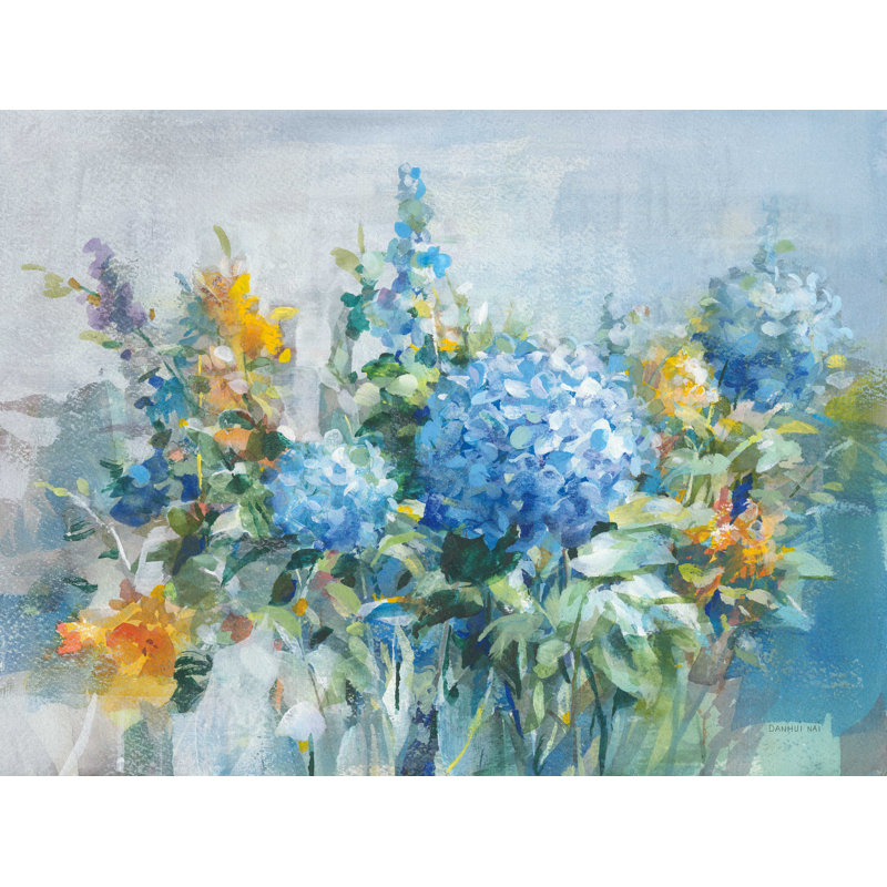 «August Garden» par Danhui Nai - reproduction d'art sur toile tendue, H 30 po x l 40 po