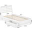 Lit plateforme avec rangement en bois massif et pied de lit Lamareon-1737587694-1737587693