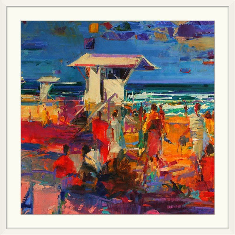 «Martino Palm Beach, Florida, 2011» par Peter Graham, reproduction d'art, H 28 x l 28 po x P 1 po, Cadre noir