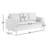 Jica 79" Wide Mid-Century Modern Pillow Arm Upholstered Sofa-429969543