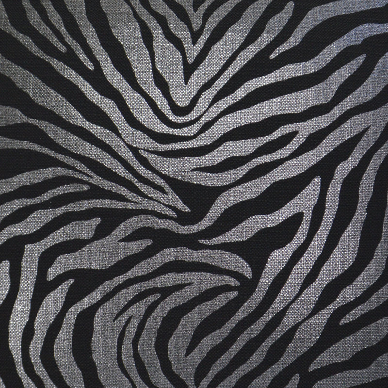 Zimbabwe Pillow Cover & Insert, Ebony Animal Print, Square 24"
