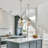 6.8''W 1-Light Virgnia Metal and Glass Pendant