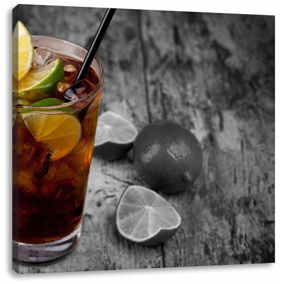 Leinwandbild Cuba Libre mit vielen Limetten