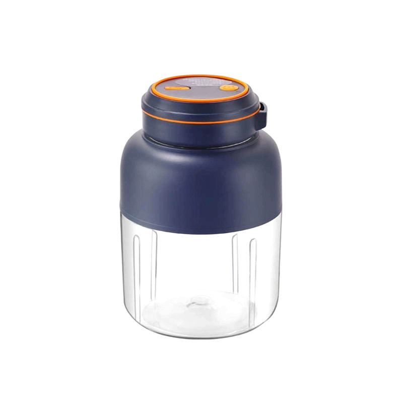 Portable Fruit Juicer With Powerful Ice Crushing Function Equipped With Powerful Blades For Mixing And Stirring, Blue,White