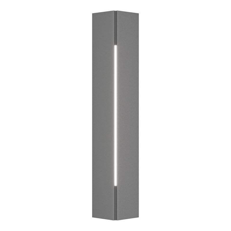 Gallery Outdoor Sconce, 24.3" H x 5.5" W x 4.1" D, Coastal Burnished Steel
