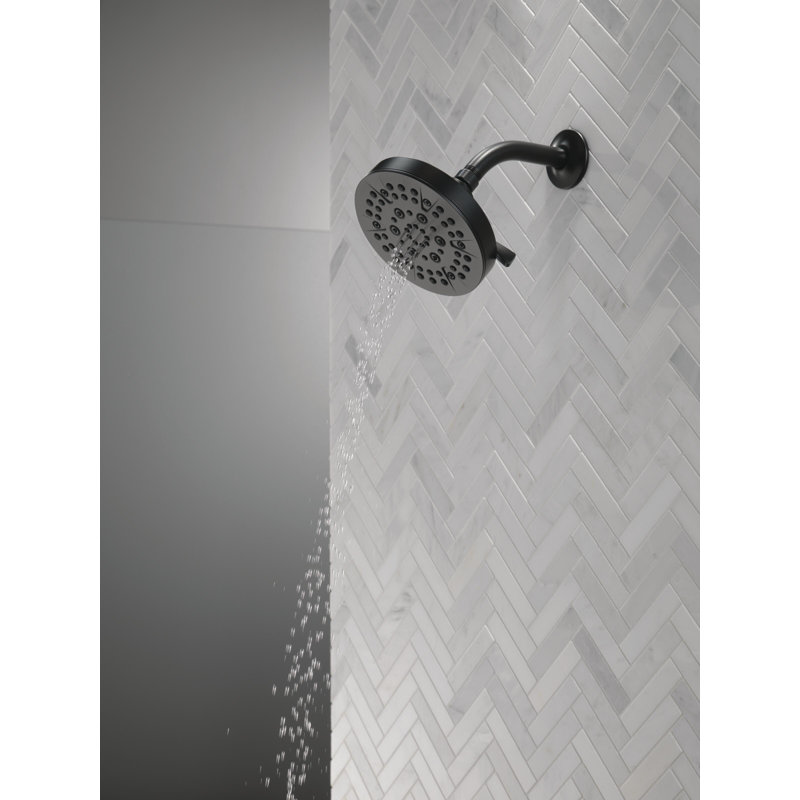 Multi Function Fixed Shower Head, Matte Black
