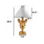 Lampe de chevet Golden Fabric Cap-1116076313