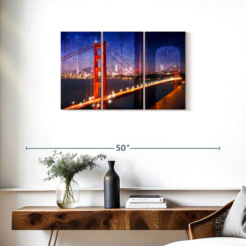 Lilie Golden Gate Bridge Composer, H 20 po x l 33 po