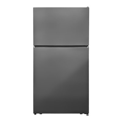 Réfrigérateur Vérone de 33 pouces avec congélateur supérieur avec une capacité de stockage totale de 24 pi³ (aspect acier inoxydable)