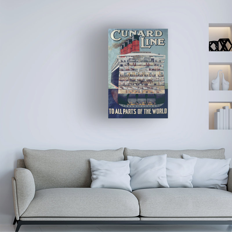 «English School Thecunard», art sur toile, H 19 po x l 12 po