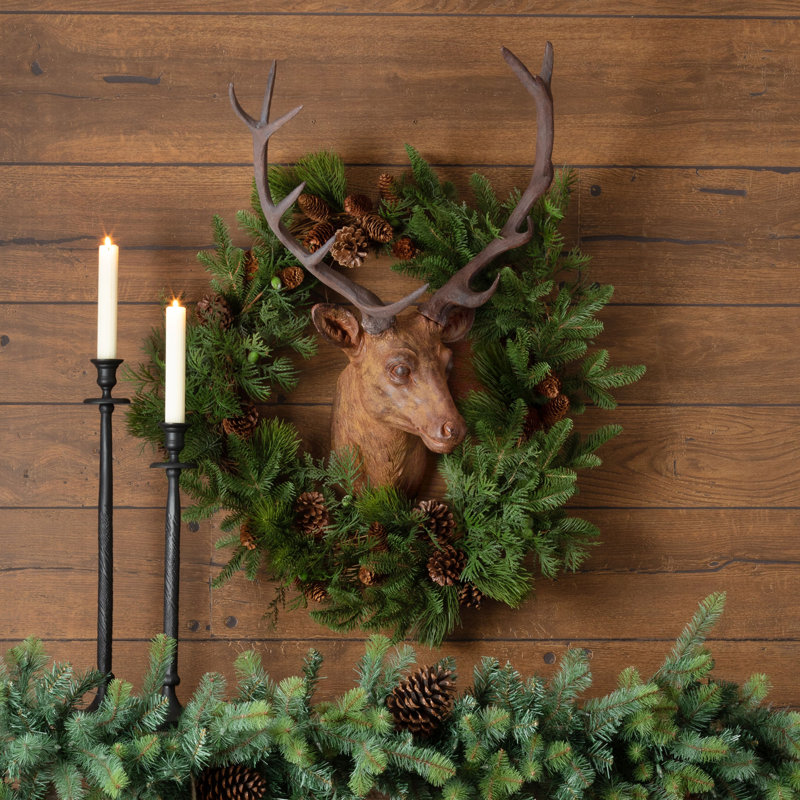 Faux Polyester 35'' Wreath