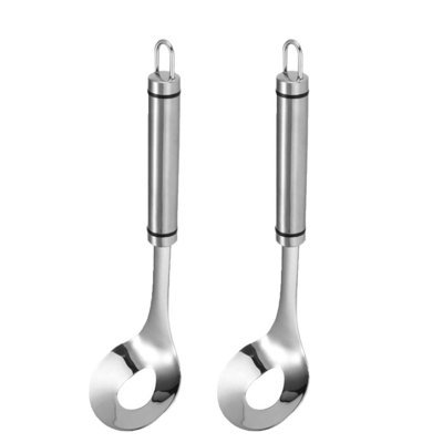 glass bowl 2pcs Stainless Steel Meatball Maker Spoon - Kitchen Meatball Shaper Spoon