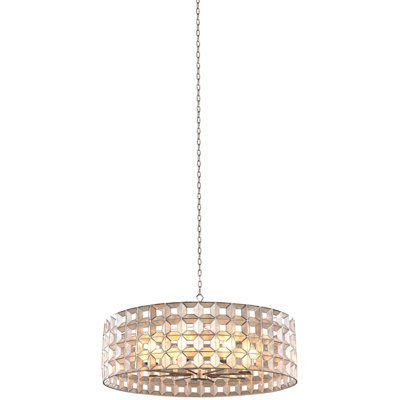 Lustre feuille oxydée Prado 8 LT Kalco