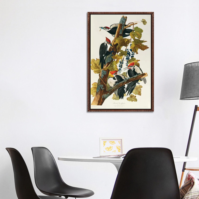 Pileated Woodpecker (Plate 111, Birds of America) by John Audubon - 1 Piece Wall Art on Canvas, 101.6 cm H x 66.04 cm W