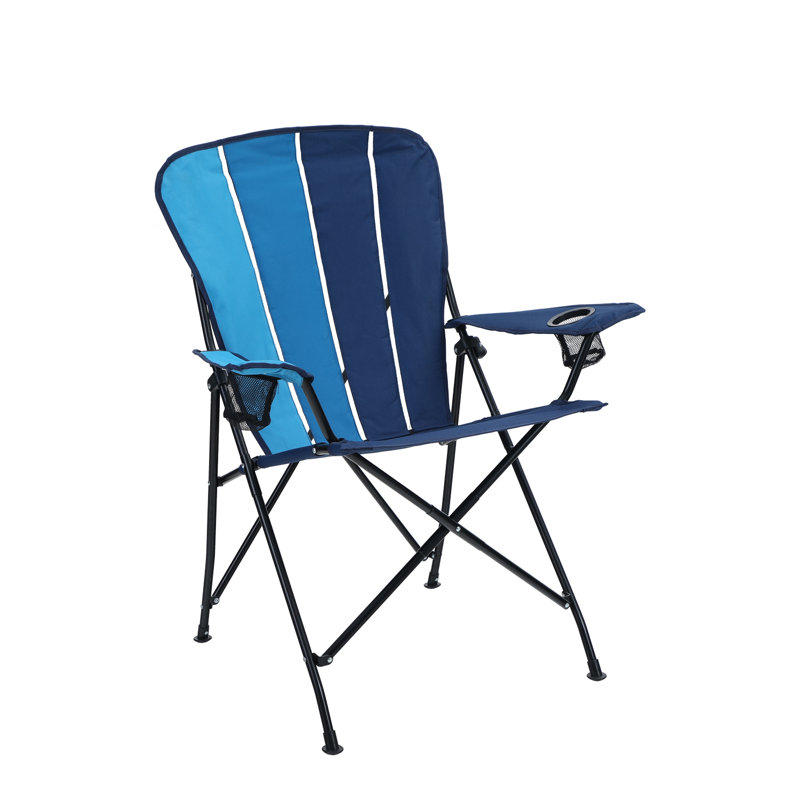 Chaise de camping pliante respirante en filet Thorup avec porte-gobelet et sac de transport