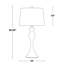 Ensemble de lampes de table en métal 30 po avec abat-jours empire Kateryn-1809212174-1809212175