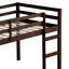 Lit mezzanine simple, fabriqué en bois d'hévéa, construction stable avec des lattes, profil bas pour, maximise l'abat-jour en bois massif de rangement de chambre à coucher, structure, commodité, nombreuses possibilités-1327351417