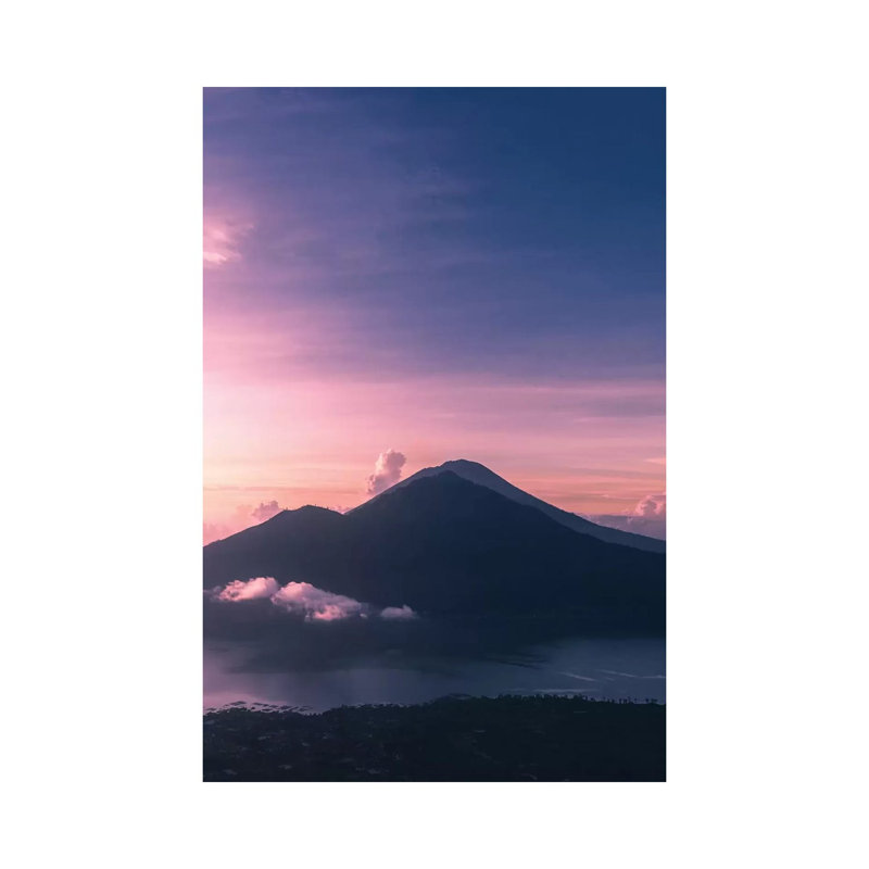 Mount Batur Sunrise 1 Piece Wrapped Canvas Wall Art, 30.48cm H x 20.32cm W