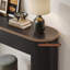 55'' Tambour Console Table With Oval Tabletop For Living Room Hallway Foyer Entrance Study-484922438-492933685