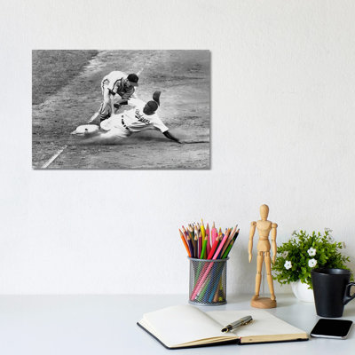 Jackie Robinson (1919-1972) - Wrapped Canvas Print