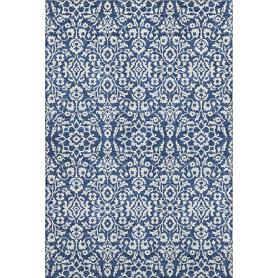 Premium Machine Washable Prisco Navy Rug