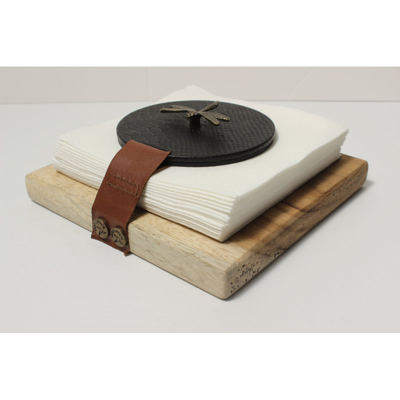 Porte-serviette en bois noir