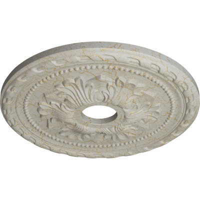 20 médaillons de plafond Palmetto de 20 7/8 po x 3 5/8 po x P 1 5/8 po (convient aux auvents de 5 po ou moins)