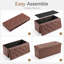 Banc de rangement rembourré, repose-pieds, banc de bout de lit, commode de rangement pour chambre à coucher, vestibule, brun-1202648980-1202648981