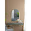 Miroir d'appoint arqué 24 "x 36" avec cadre en métal doré pour salle de bain-1001056531