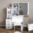 Selznick Fashion Vanity Desk Makeup Mirror and Lights