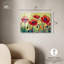 Décoration murale nature rouge coquelicot II par Art Remedy, prête à être accrochée-193494242