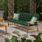 Swing Cushions 2-3 Seater Replacement, Outdoor Thicken 4" Porch Swing Cushions, Waterproof Bench Cushion With Backrest, Backyard Garden Furniture Porch Swing Cushions-121478416-121478432