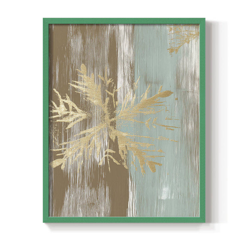 «Christmas Holiday», reproduction d'art encadrée CLXIX - bois massif, H 15 po x l 12 po, Vert