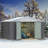 Outdoor Garden Metal Storage Shed with Lockable Double Doors-95054211-94955190