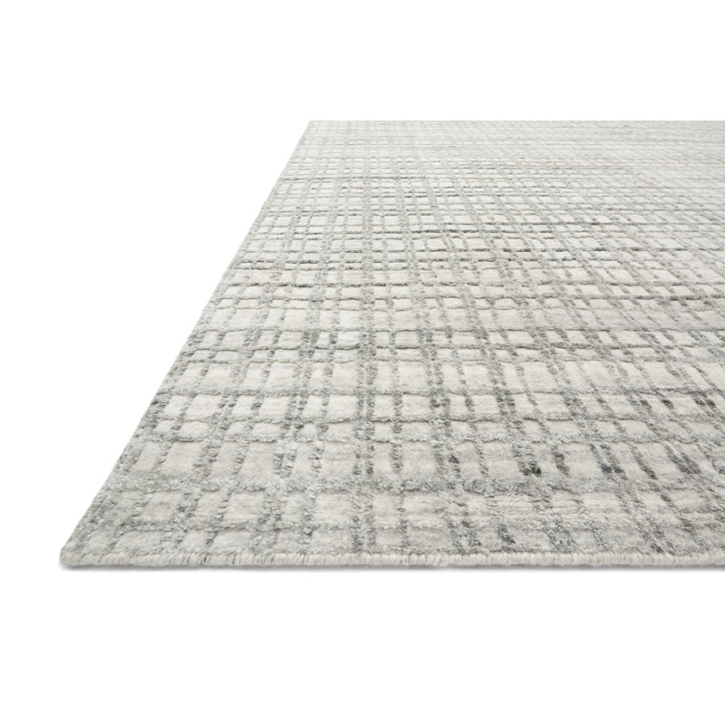 Tapis géométrique tissé à la main Gareth, Rectangle 2 pi x 3 pi