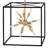 Aros 36-Light 3-Cube Open Frame Pendant, Black & Warm Brass By Lisa McDennon