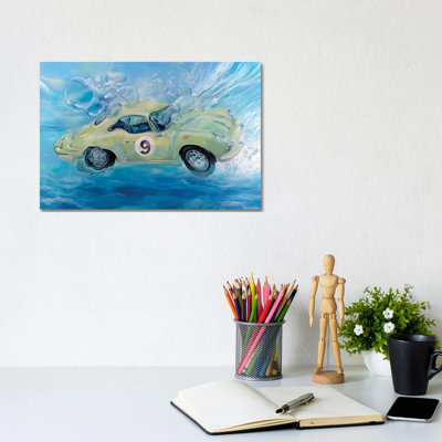 Porsche No. 9 by Marcello Petisci - Print on Canvas